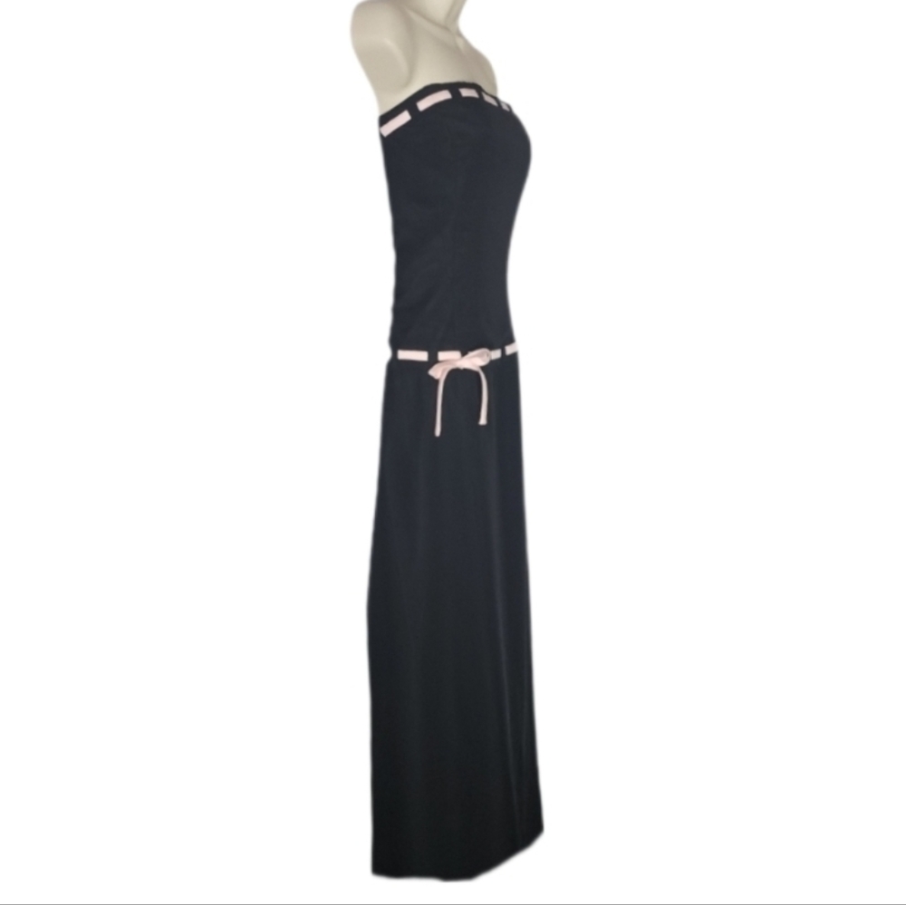 Forever Yours Gown Strapless Prom Maxi Black Size 10 - Picture 5 of 13